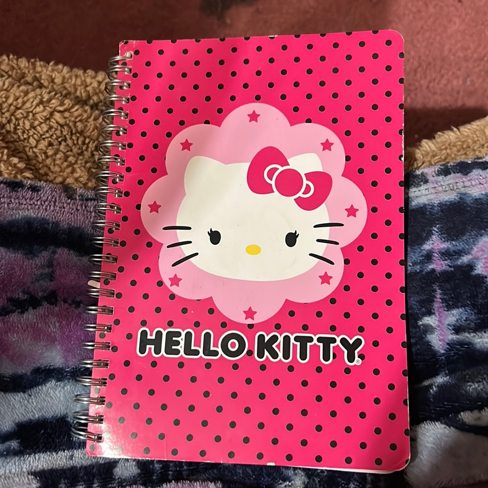 A hello kitty notebook